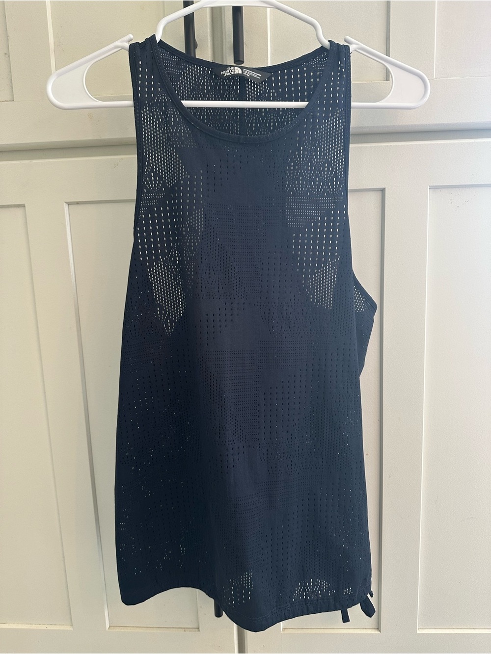 The North Face Navy Perforated Athletic Tank Top- Size Medium